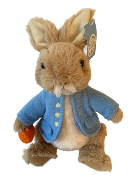 GUND Beatrix Potter Peter Rabbit with Carrot Easter Stuffed Animal Plush 8" NOS