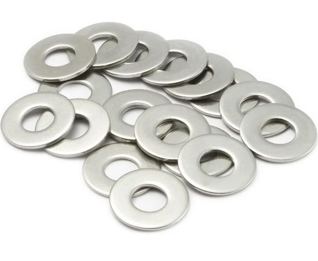 M12 Lavatrici, M12 x 24 mm Metallo Piatte Penny Spessore 1,5 mm-A2 304