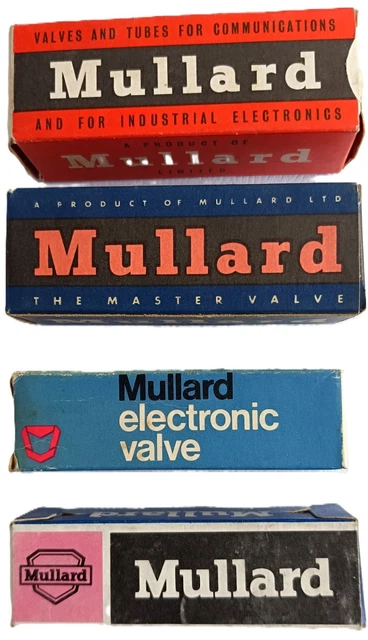 Tube Électronique Vintage ECC84 (6CW7) Mullard Blackburn - NOS Neuf Sous Boîte Testé