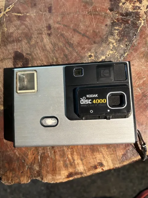 Kodak 4000 Disc Camera Silver And Black