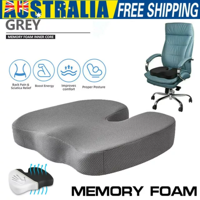 1x Coccyx Orthopedic Memory Foam Seat Cushion Seat Lumbar Pain Relief Car Office