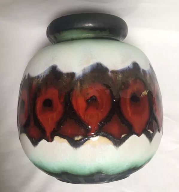 Retro Vintage SCHEURICH Ceramic VASE W GERMANY 284-19. 1960s