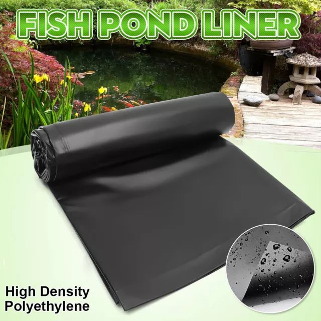 Durable Fish Pond Liner HDPE Membrane Gardens Landscaping Pools Reinforced AU