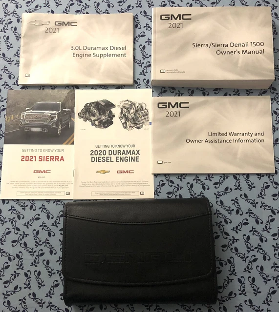 2021 GMC SIERRA Denali 1500 3.0 I6 Duramax Diesel Owners Manual Navi