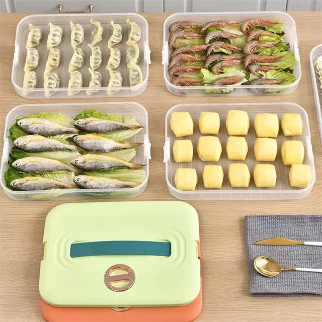 Dumplings Storage Box Refrigerator Freezing Multi-Layer Frozen Dumpling Box Tool 3