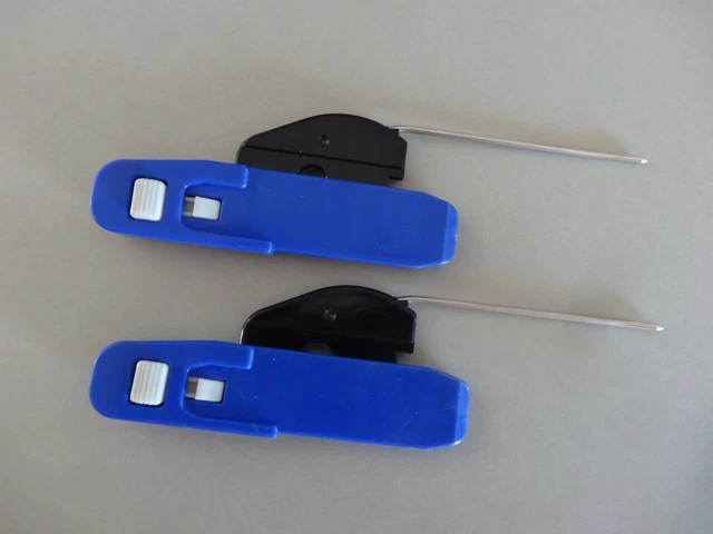 2 ABAISSEURS BLEUS pour MACHINES A TRICOTER PASSAP DUOMATIC rose, S, SD, 80