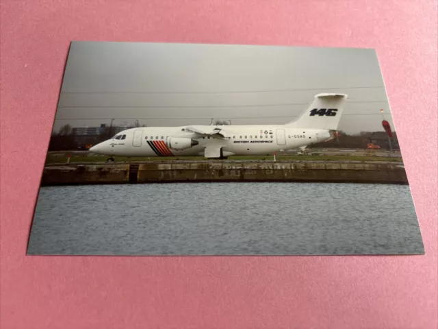 BAe 146 G-OSAS colour photograph