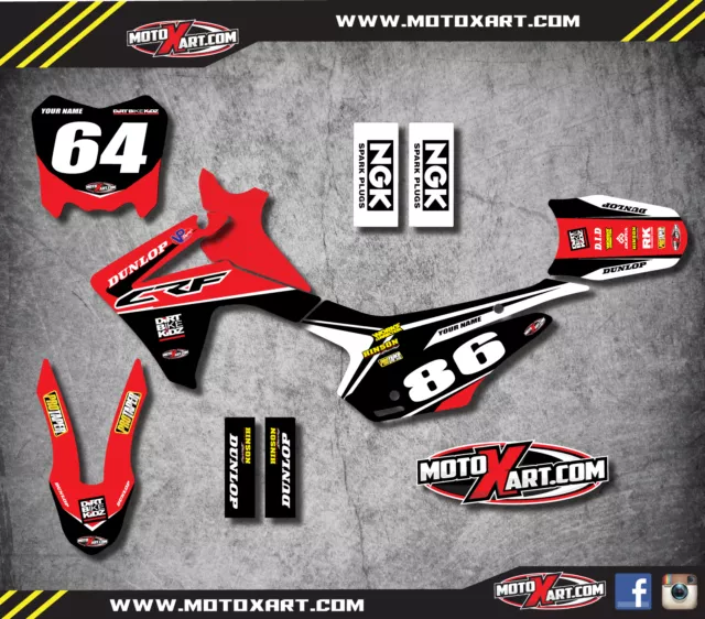 Full Custom Graphic Kit Honda CRF 110 2013- 2018 model - PYRO style stickers