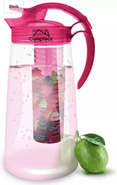 2L Large Fruit Infuser Pitcher Jug Party Core Flavour Infusion Ice Tea Water