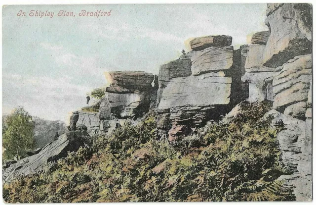 Very Nice Scarce Old Postcard - In Shipley Glen - Bradford - Yorkshire C.1965