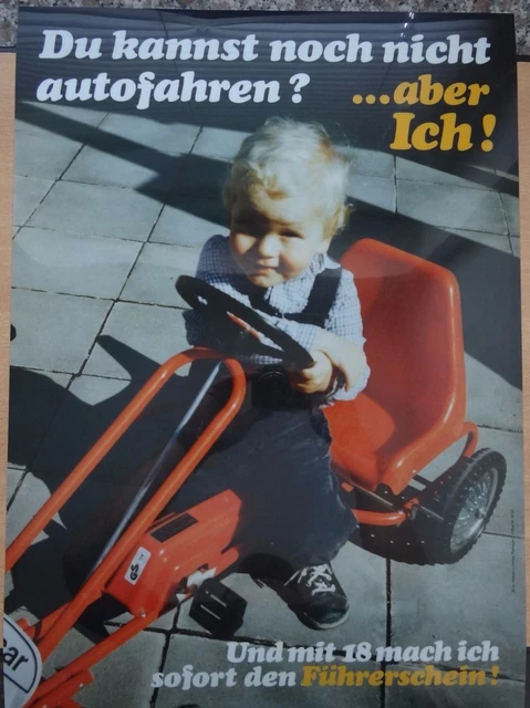 PLAKAT POSTER FÜHRERSCHEIN 18. Geburtstag Gutschein XL Glückwunschkarte