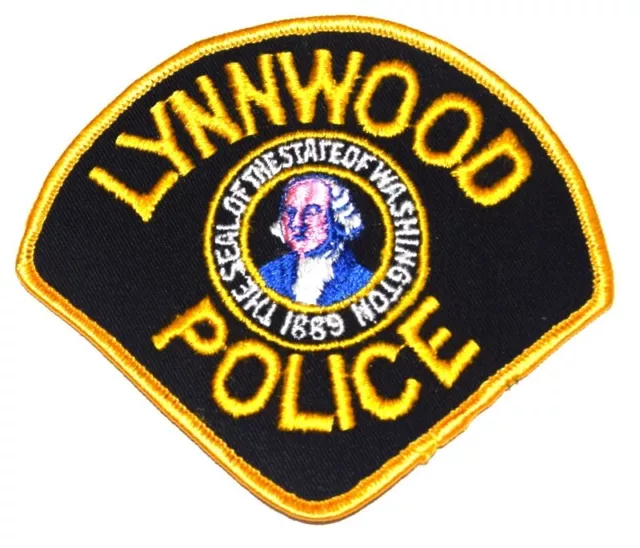 LYNNWOOD WASHINGTON WA Sheriff Police Patch STATE SEAL VINTAGE OLD MESH