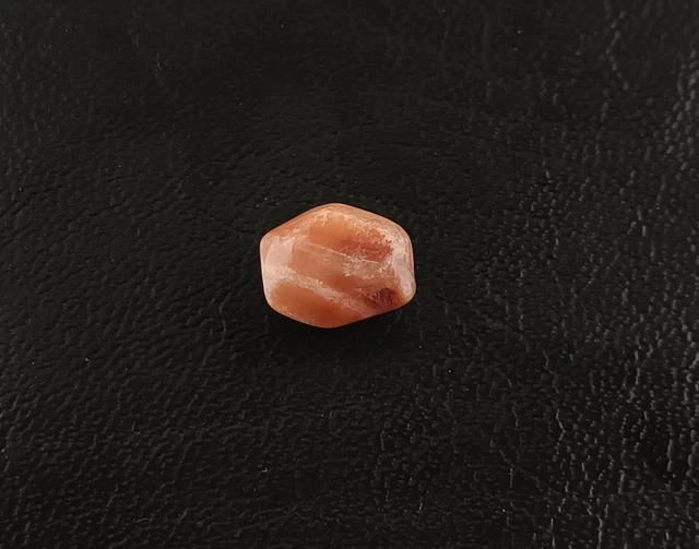 2000+ Years Old Authentic Antique Tibetan Pema Raka Blood Agate Faceted Bead
