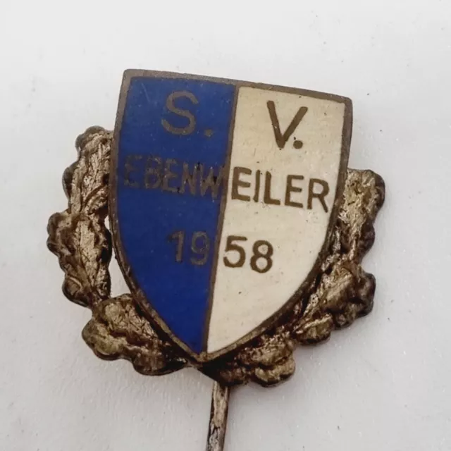 SV Ebenweiler 1958 Ehrennadel m Silberkranz Alte FUßBALL Anstecknadel sammel Pin