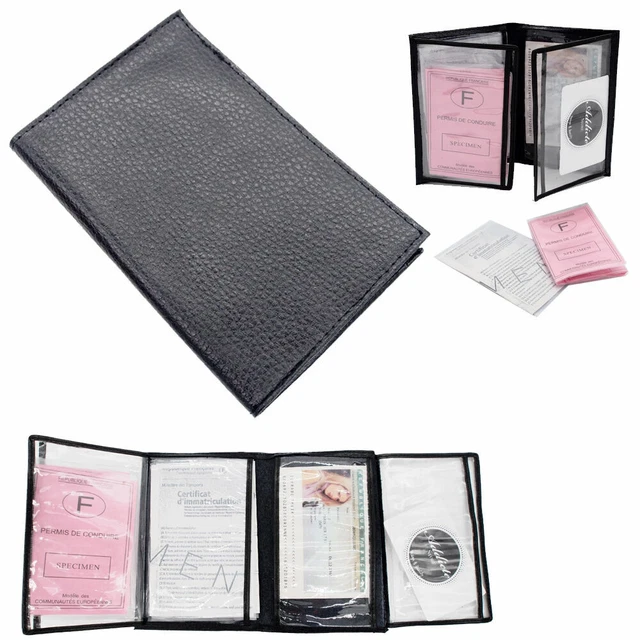 Pochette Etui Porte Carte Grise - papiers voiture - permis de conduire  Fantaisie