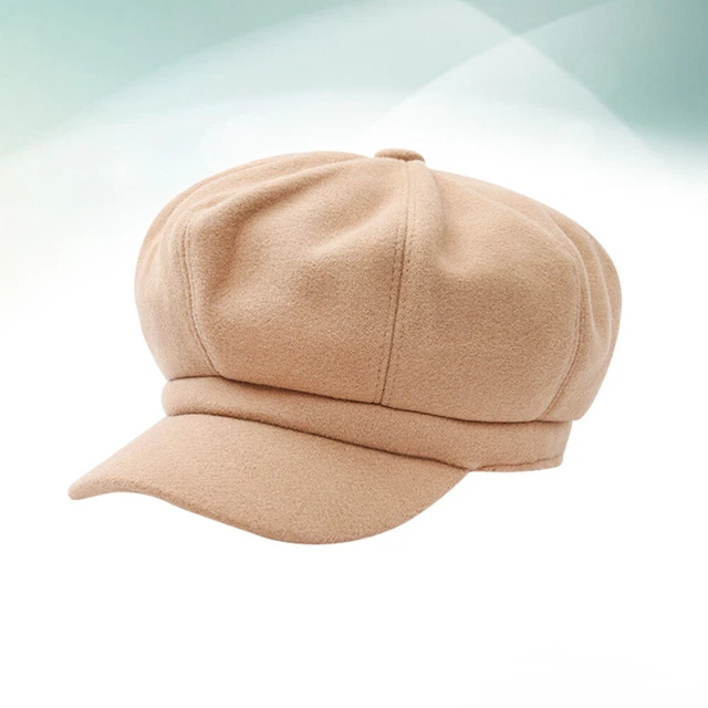 Cappello per artista visiera di lana studente cappello a palloncino classico