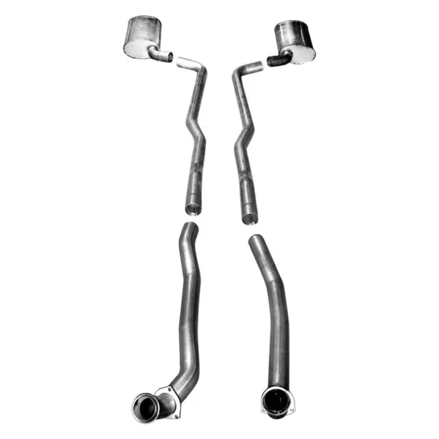 For Chevy Corvette 64-67 Exhaust System 304 SS Turbo S-Tube Dual Header-Back