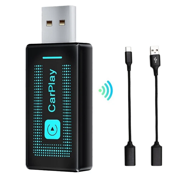 Stick CarPlay Sans Fil MSXTTLY U2C-AIR - Adaptateur Wireless Pour IPhone Noir