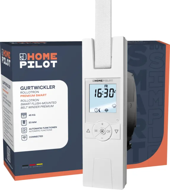 Électrique Enrouleur HOMEPILOT Rollotron Premium Smart, Flush Volets