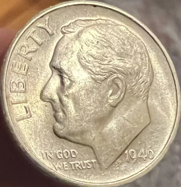 1946 S  Roosevelt Dime Bu 90% Silver Uncirculated