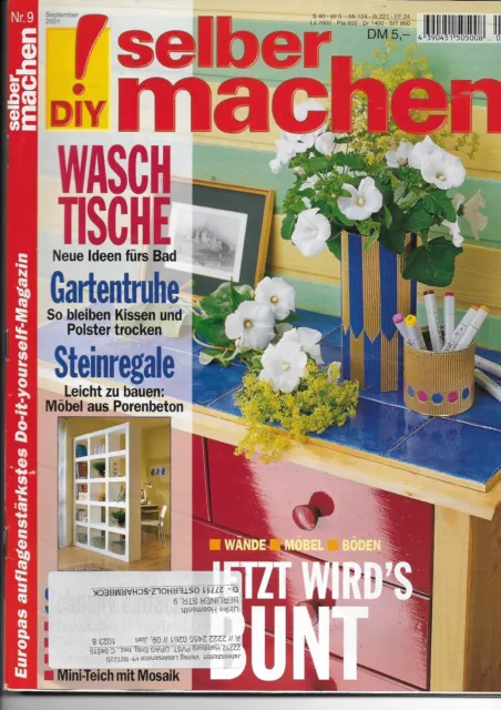 DIY! Zeitschrift SELBER MACHEN 1/2001 Bauanleitung  GARTENTRUHE