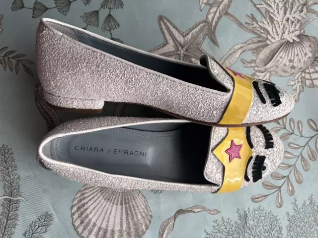 Chiara Ferragni Flat Shoes Eye Sz EUR 36