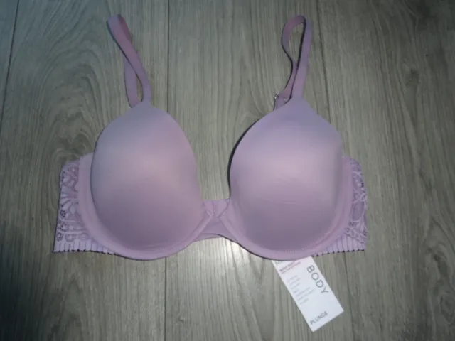 WOMENS MARKS & SPENCER UK 36B NATURAL UNDERWIRED MOULDED CUP BRA UK 36B
