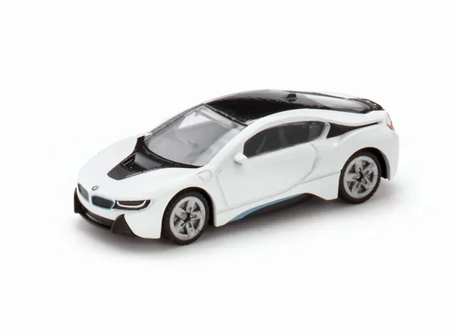 siku 1458, BMW i8, Metal/Plastic, Black/White, Toy car for children