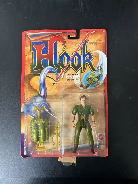 1991 HOOK MOVIE Mattel Action figure DELUXE LEARN TO FLY PAN MOC $39.00 -  PicClick