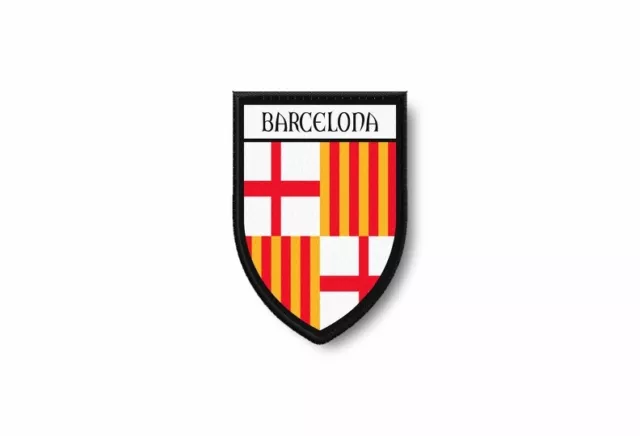 Patch ecusson termocollant bord brode drapeau imprime barcelone barcelona