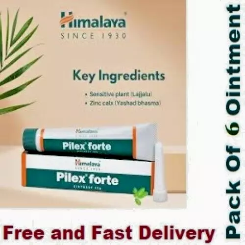 Himalaya Pilex Forte Ointment Piles Pack Of 6 box- Free Delivery