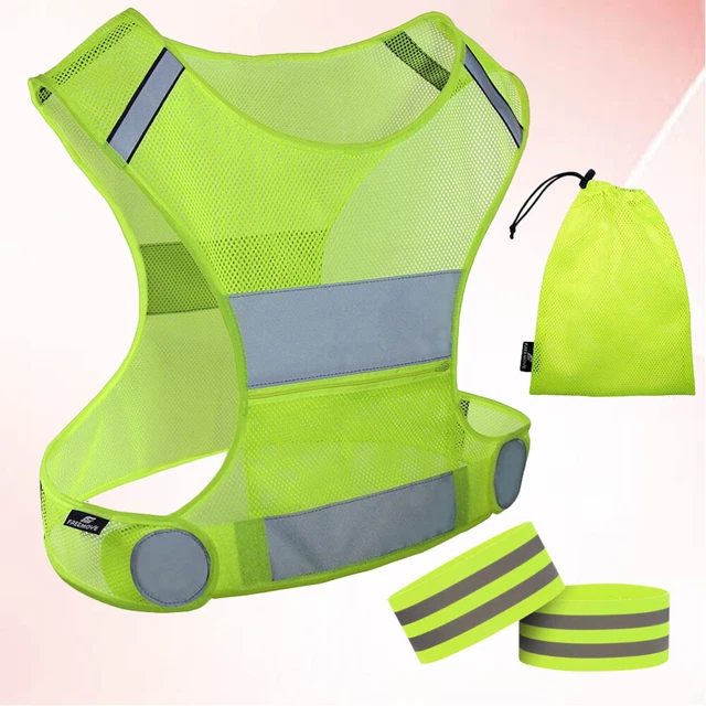 Gilet da corsa leggero gilet da corsa riflettente bicicletta ingranaggio riflettente serbatoio da corsa