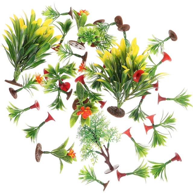 5 Mini Palme Di Cocco Finte In Resina Per Decorazione Acquario, Terrario, Piante Grasse E Diorami Fai Da Te