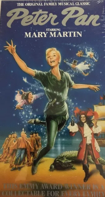 Peter Pan Starring Mary Martin(1989 VHS)TESTED-RARE VINTAGE-SHIPS N 24 HOURS