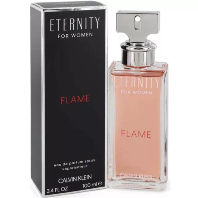 ETERNITY FLAME by Calvin Klein  3.3 / 3.4 oz EDP Perfume For Women New in Box