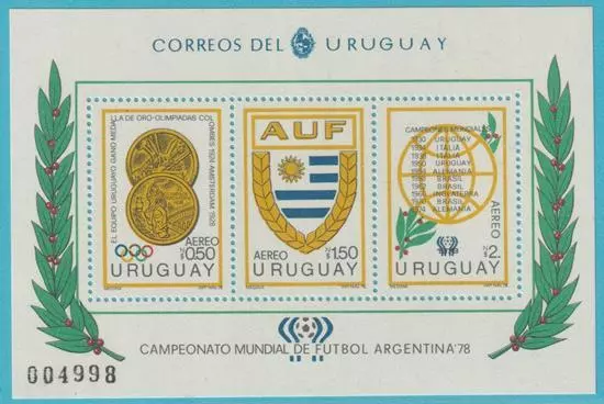 Uruguay 1978 ** postfrisch Block 39 Fußball WM