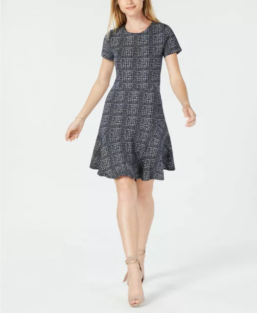 Maison Jules Women's Plaid Fit & Flare Dress, Size XL, MSRP $69.50