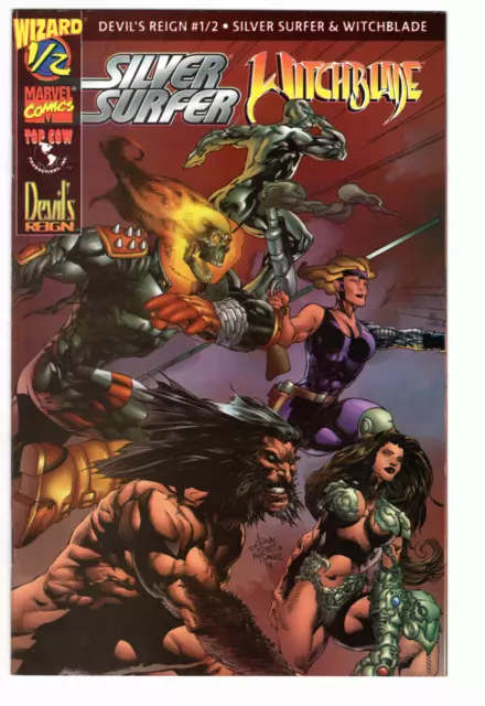 Silver Surfer/Witchblade March 1997 NrMnt Wizard 1/2 Edition