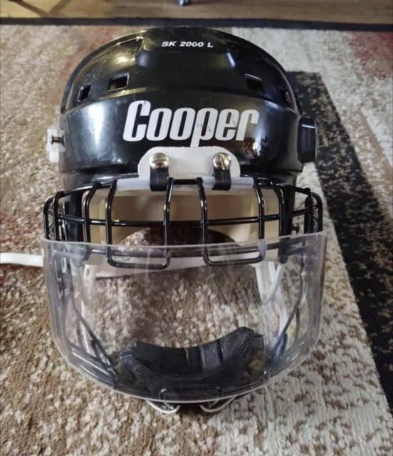 COOPER SK 2000 M Ice Hockey Helmet Vintage Black with Itech Combo Mask