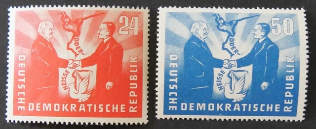 DDR, Deutsch-polnische Freundschaft, MiNr. 284-285, postfrisch, MNH, tadellos!