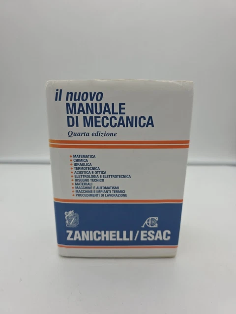 Livre Il Nuovo Manuale Di Meccanica - Édition Zanichelli Esac 2002 - Italien - Bon état Général