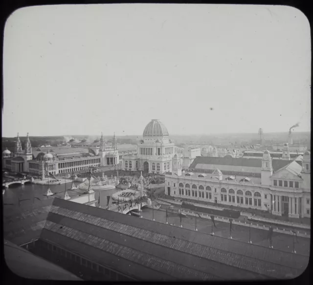 Glass Magic Lantern Slide WORLDS COLUMBIAN EXPOSITION NO60 1893 PHOTO CHICAGO