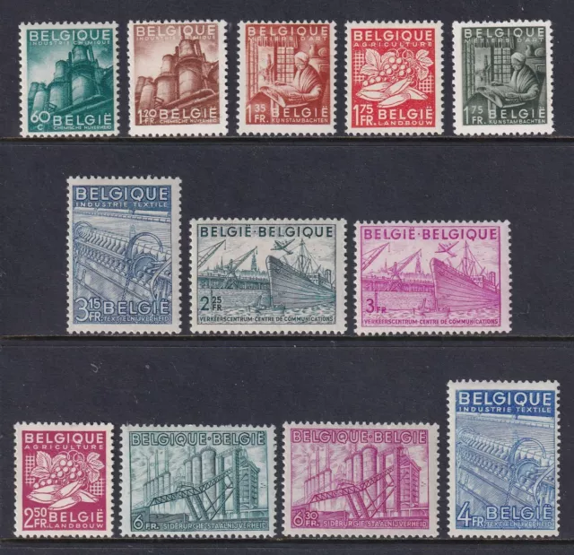 BELGIUM 1948 Production and Industry set of 12 SG 1217-1228 MH/* (CV £85)