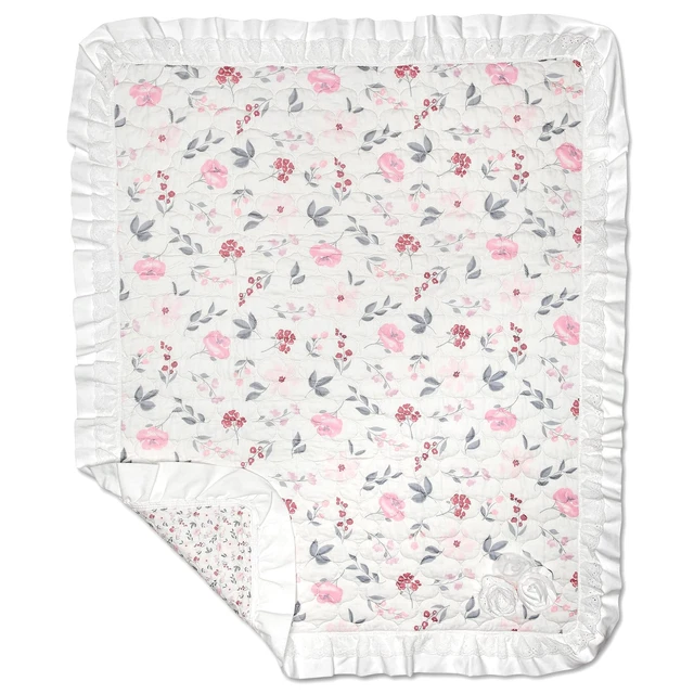 Wendy Bellissimo Super Soft Plush Baby Blanket Reversible Quilt (37x44) - Wil...