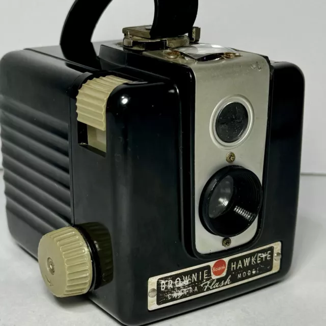 Vintage Eastman Kodak Brownie Hawkeye Camera Flash Model Untested