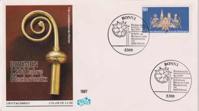 BRD FDC MiNr 1329 (2) "1200. Jahrestag zur Erhebung Bremens zum Bischofssitz"