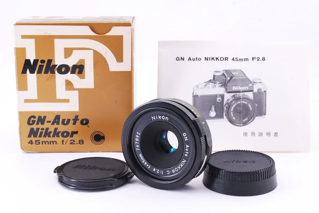 【Unused】Nikon GN Auto Nikkor 45mm f/2.8 MF Lens w/ Box From Japan