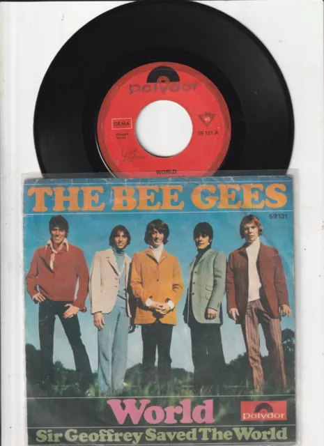 7 " Single The Bee Gees World / Sir Geoffrey Saved The World
