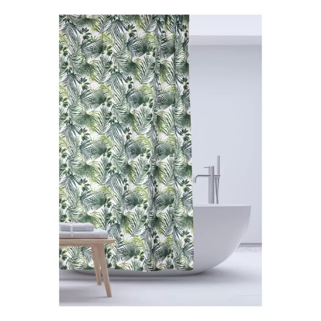 NEW Bath By Ladelle Tropical PVC Shower Curtain By Spotlight