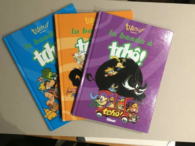 LA BANDE A TCHO  Tomes 2, 3 et 4 en EO - TITEUF / MALIKA - 2001